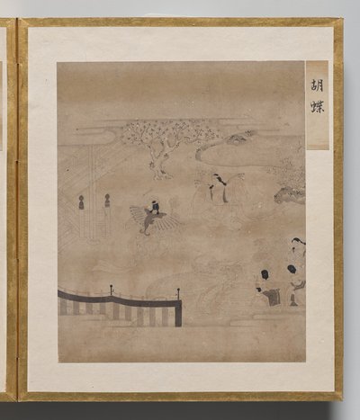 Mariposas del álbum de ilustraciones para el cuento de Genji de Unknown artist