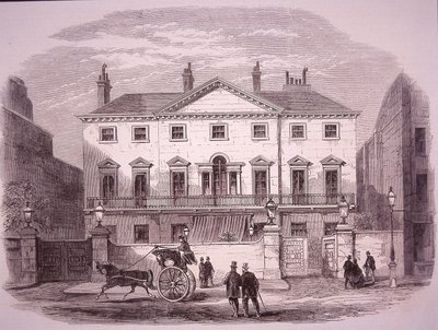 Casa Cambridge en Piccadilly en 1860, hogar del PM lord Palmerston de Unknown artist