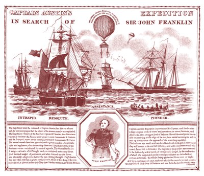 Expedición del Capitán Austin en busca de Sir John Franklin de Unknown artist