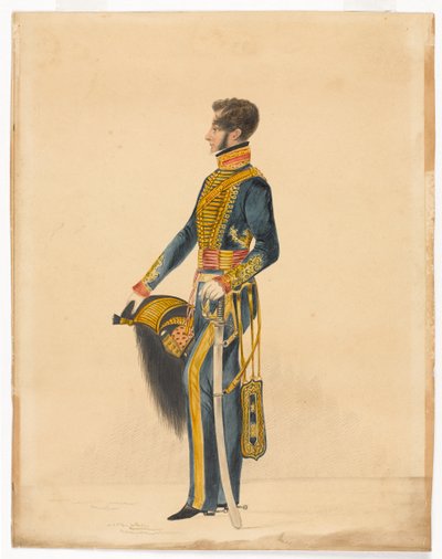 Capitán William Brett, Artillería a Caballo de Bombay de Unknown artist