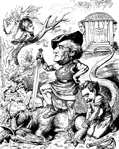 Caricatura de Richard Wagner de Unknown artist