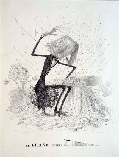 Caricatura del compositor Franz Liszt de Unknown artist