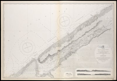 Carta de Nueva Escocia, bahía de Fundy, de Gullivers Hole a la bahía de St Croix, publicada por primera vez el 10 de febrero de 1858. de Unknown artist