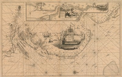 Carta del río Támesis desde Londres hasta la boya del Noure de Unknown artist