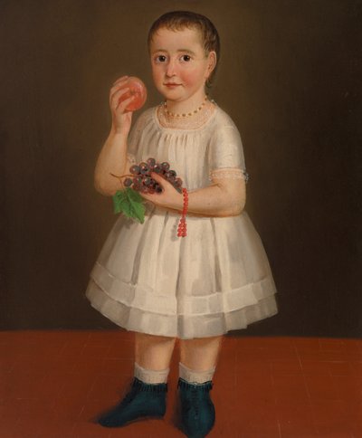 Niña con fruta de Unknown artist