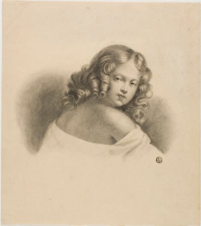Niño con cabello rizado de Unknown artist