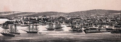 Christiania, Dinamarca: vista de la ciudad (Vista General). en "El mundo ilustra 168 vistas" Sin fecha (finales del siglo XIX) de Unknown artist