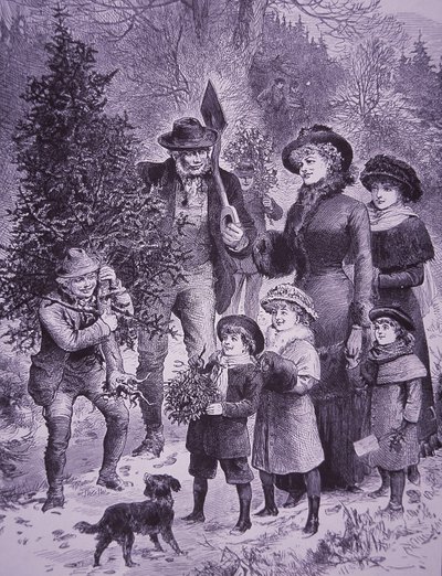 Vendedor de árboles de Navidad de Unknown artist