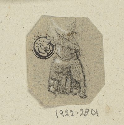 Mano izquierda apretada de Unknown artist