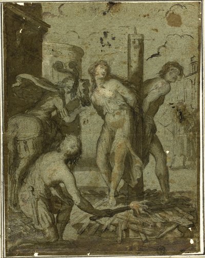 Clorinda rescata a Olindo y Sophronia de Unknown artist