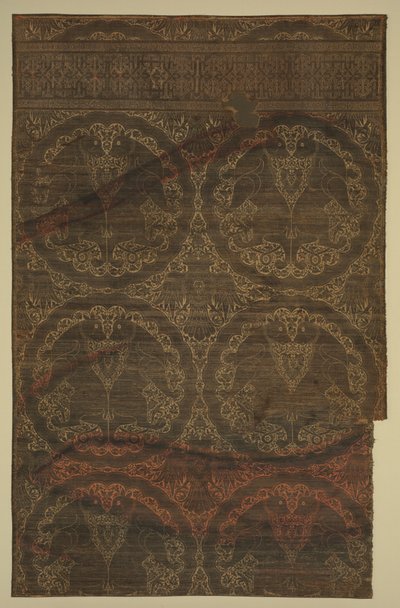 Cloth of gold with felines and eagles de Unknown artist