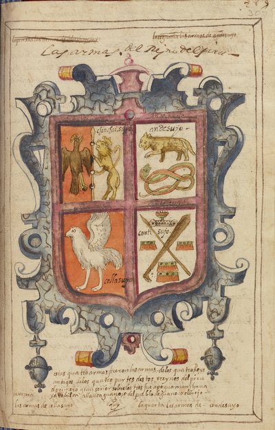 Escudo del Reino del Perú de Unknown artist