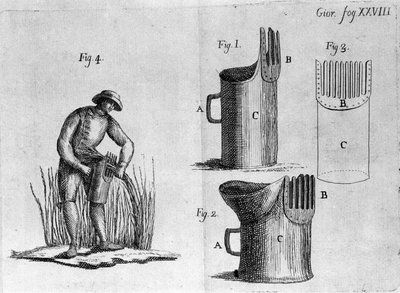 Peinar avena. 1800 de Unknown artist