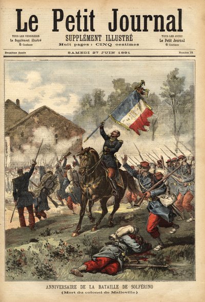 Conmemoración de la Batalla de Solferino, 24 de junio de Unknown artist