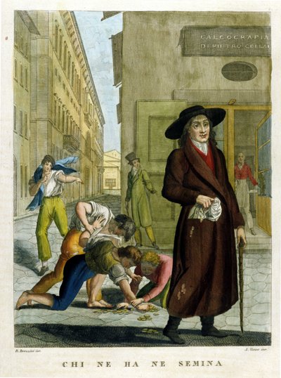 Compilación de proverbios, grabado de finales del siglo XVIII de Unknown artist