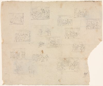 Bocetos de composición según Rafael y otros artistas de Unknown artist