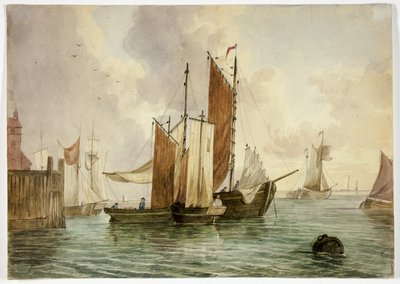 Congregación de Barcos en el Puerto de Unknown artist