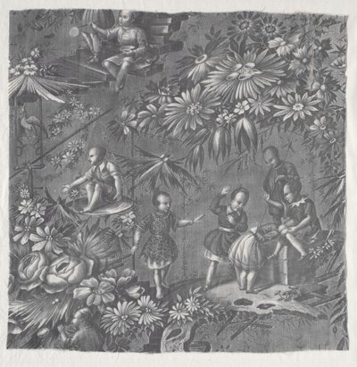 Textil impreso en placa de cobre de Unknown artist