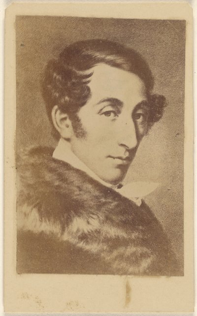 [Copia de un cuadro de un hombre no identificado que lleva un abrigo con cuello de piel]. de Unknown artist