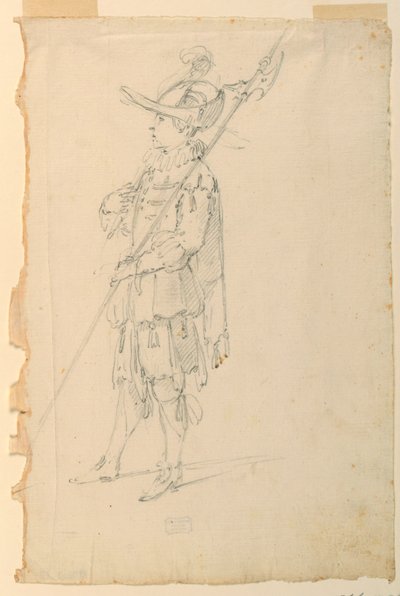 Diseño de Vestuario: Un Alabardero para un Ballet de Unknown artist