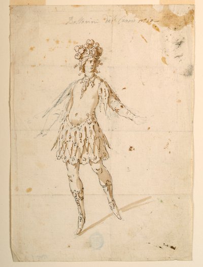 Diseño de vestuario: Bailarina para actuar en un carro para un ballet de Unknown artist