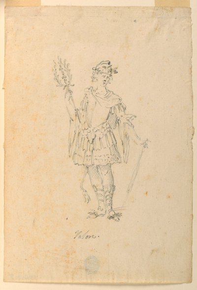 Diseño de vestuario: Valor para un ballet de Unknown artist