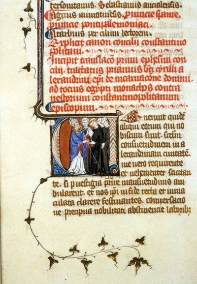 Concilio de Éfeso, 365, 356r. Archivo manuscrito. B. Sr. de Toulouse de Unknown artist
