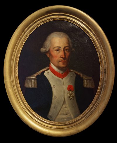 Conde Laurent de Migot, teniente coronel del regimiento de dragones de Artois, finales del siglo XVIII de Unknown artist