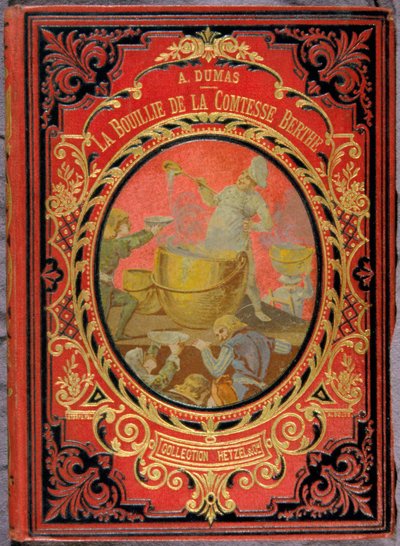 Portada del libro "La Bouille de la condesa Berthe" por Alexandre Dumas, colección Hetzel de Unknown artist