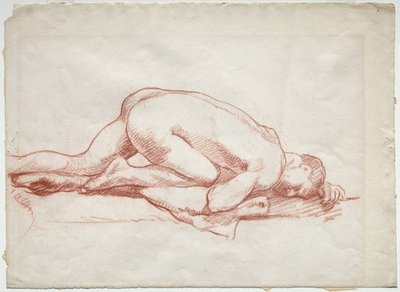 Desnudo masculino agazapado de Unknown artist