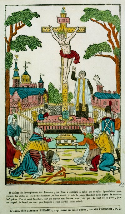 Crucifixión (grabado) de Unknown artist