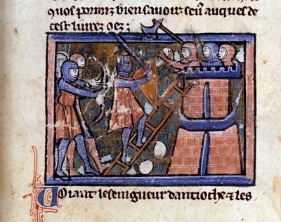 Cruzada (probablemente la primera): la captura de Jerusalén por los cruzados de Unknown artist