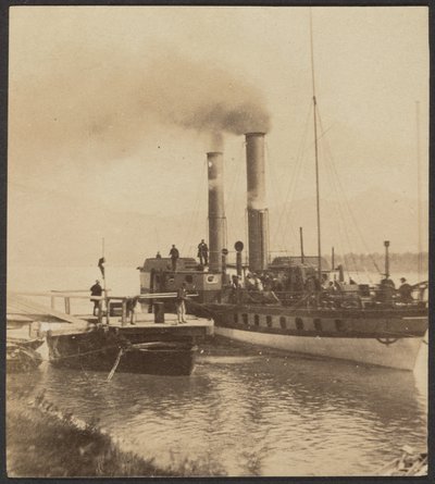 Embarcadero de vapores en Rolandseck de Unknown artist