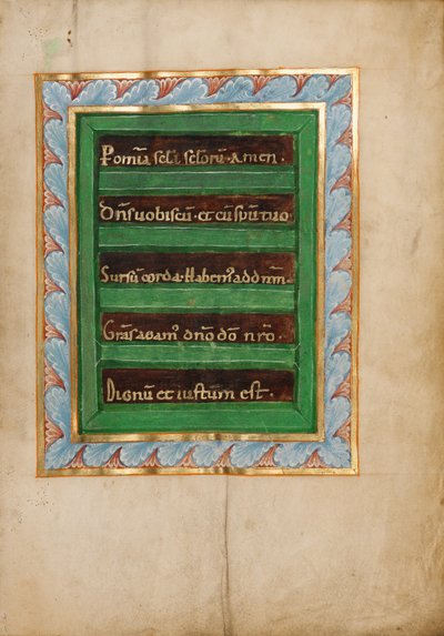 Página de incipit decorada de Unknown artist