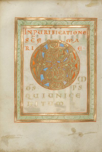 Página de incipit decorada de Unknown artist