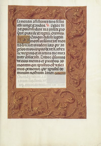 Página de texto decorada de Unknown artist