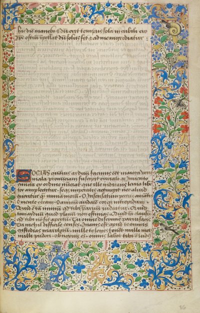 Página de texto decorada de Unknown artist