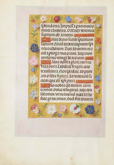 Página de texto decorada de Unknown artist