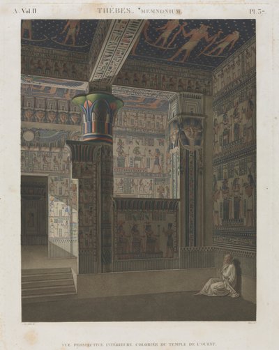 Descripción de Egipto: Tebas. Memnonio, vol. II, pl. 37 de Unknown artist