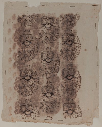 Dibujo de diseño, finales del siglo XVIII de Unknown artist
