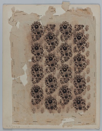 Dibujo de diseño, finales del siglo XVIII de Unknown artist