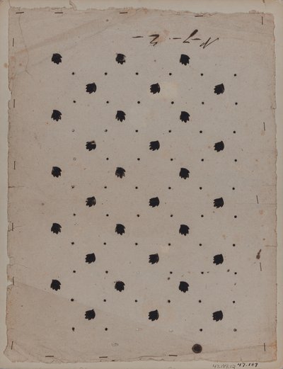 Dibujo de diseño, finales del siglo XVIII de Unknown artist