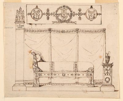 Diseño para muebles de dormitorio de Unknown artist