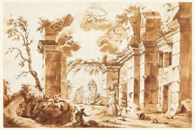 Diseño para el Belén (Escena de la Natividad) de Unknown artist