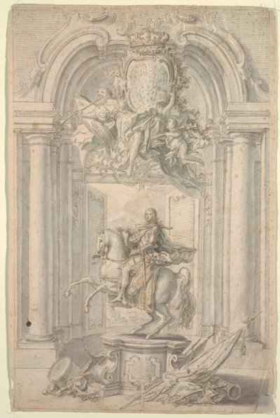 Diseño para el Monumento Ecuestre de Carlos III de Unknown artist