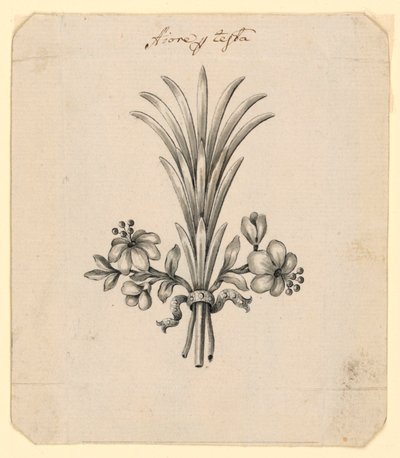 Diseño de flores como adorno para el cabello de Unknown artist