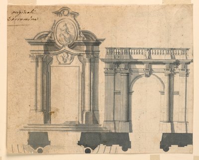 Diseño para una puerta de entrada de Unknown artist