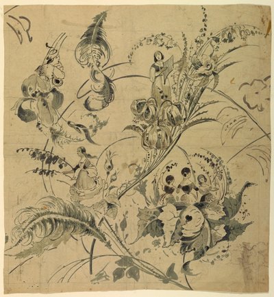 Diseño para textil o papel tapiz de Unknown artist