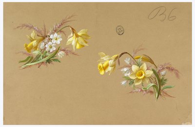 Diseño para Papel Tapiz y Textil: Flores de Unknown artist