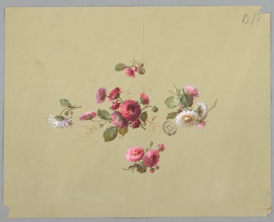 Diseño para Papel Tapiz y Textiles: Flores de Unknown artist